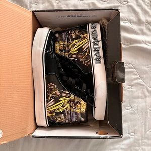 RARE NIB Iron Maiden killers sk8-hi vans 7.5 m 9 w first edition. VERY RARE! NEW